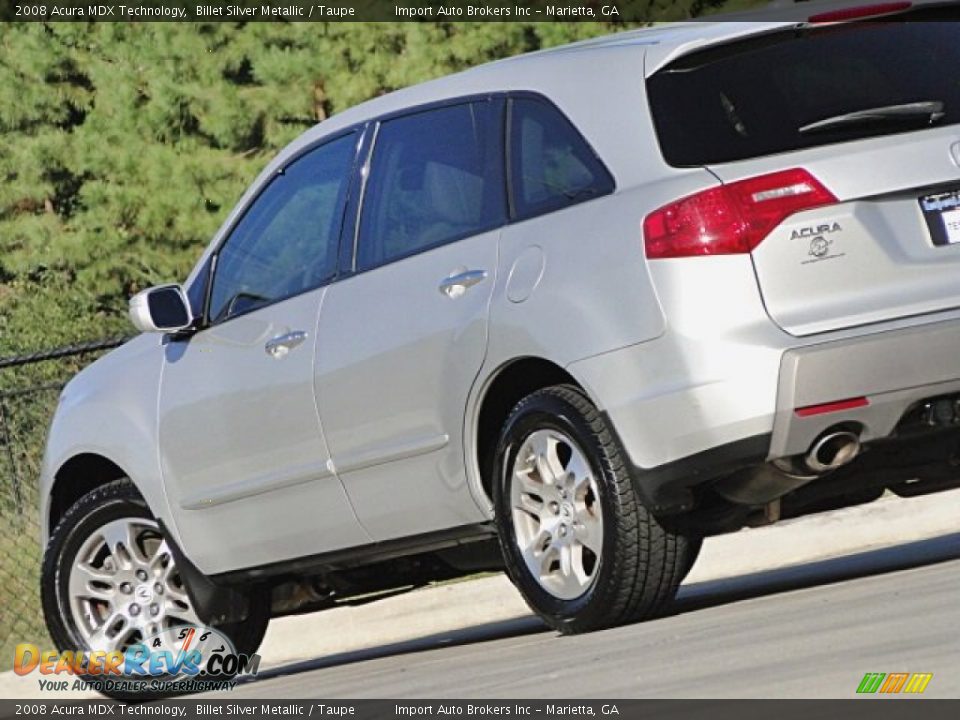 2008 Acura MDX Technology Billet Silver Metallic / Taupe Photo #24