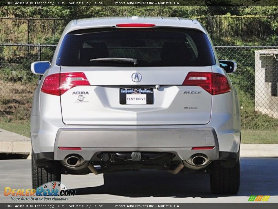 2008 Acura MDX Technology Billet Silver Metallic / Taupe Photo #26