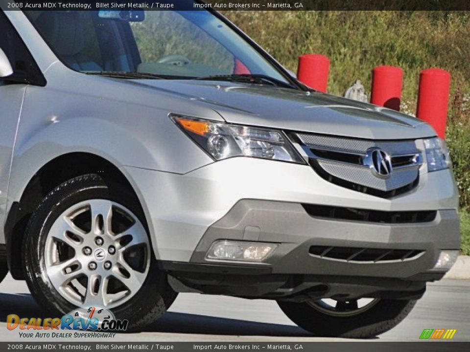 2008 Acura MDX Technology Billet Silver Metallic / Taupe Photo #29