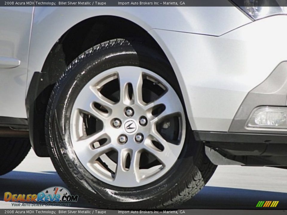2008 Acura MDX Technology Billet Silver Metallic / Taupe Photo #30
