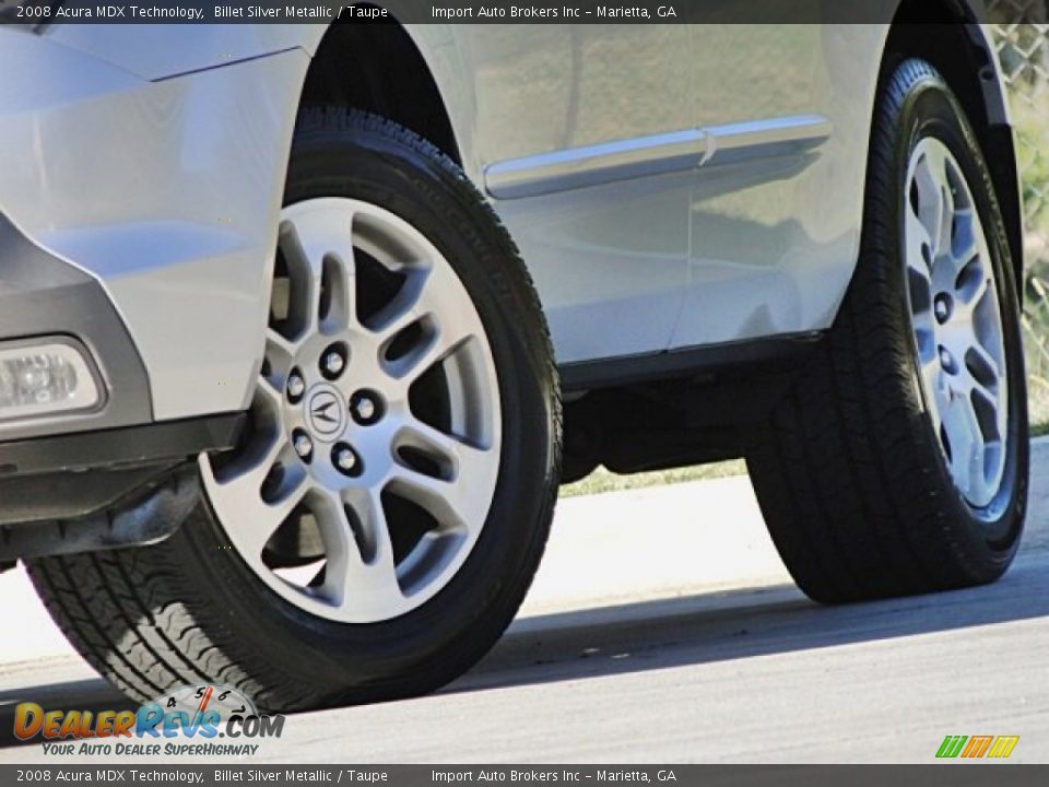 2008 Acura MDX Technology Billet Silver Metallic / Taupe Photo #36