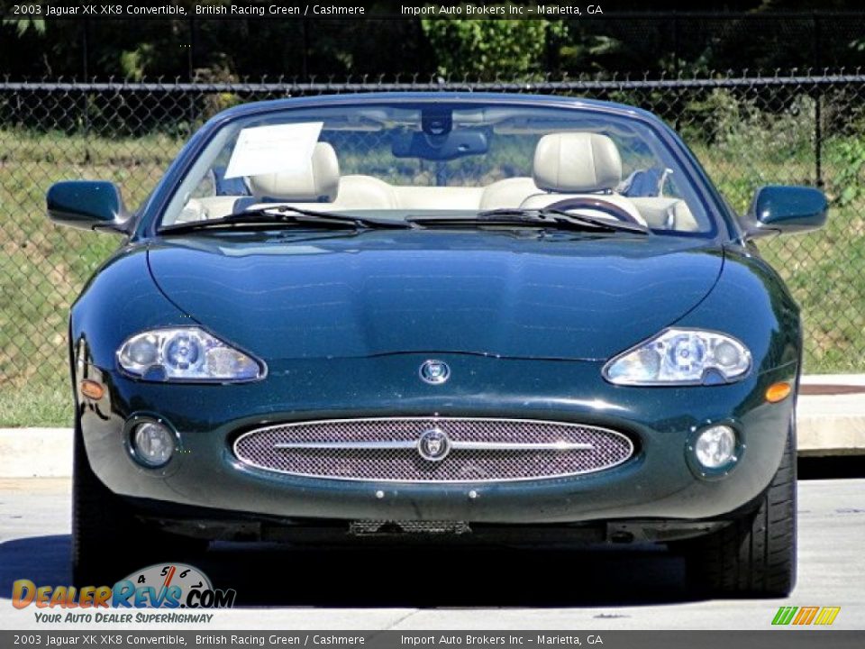 2003 Jaguar XK XK8 Convertible British Racing Green / Cashmere Photo #7