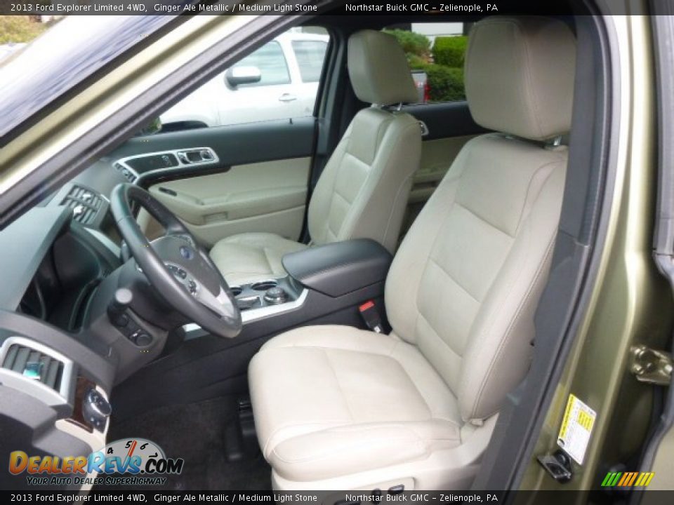 Medium Light Stone Interior - 2013 Ford Explorer Limited 4WD Photo #10
