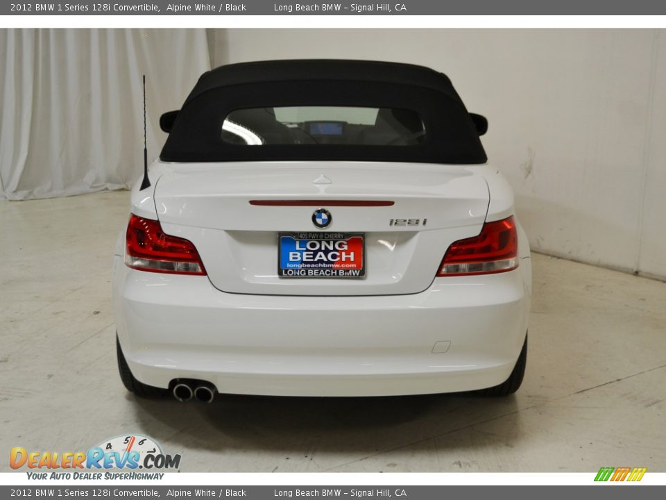 2012 BMW 1 Series 128i Convertible Alpine White / Black Photo #7