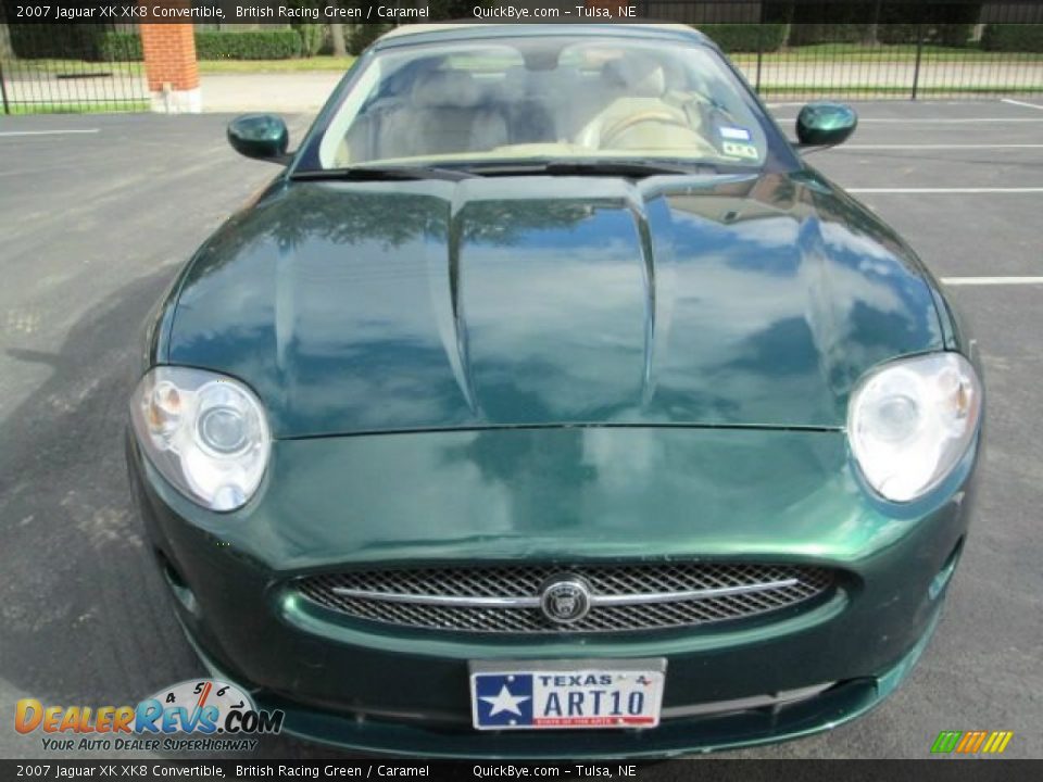 2007 Jaguar XK XK8 Convertible British Racing Green / Caramel Photo #2