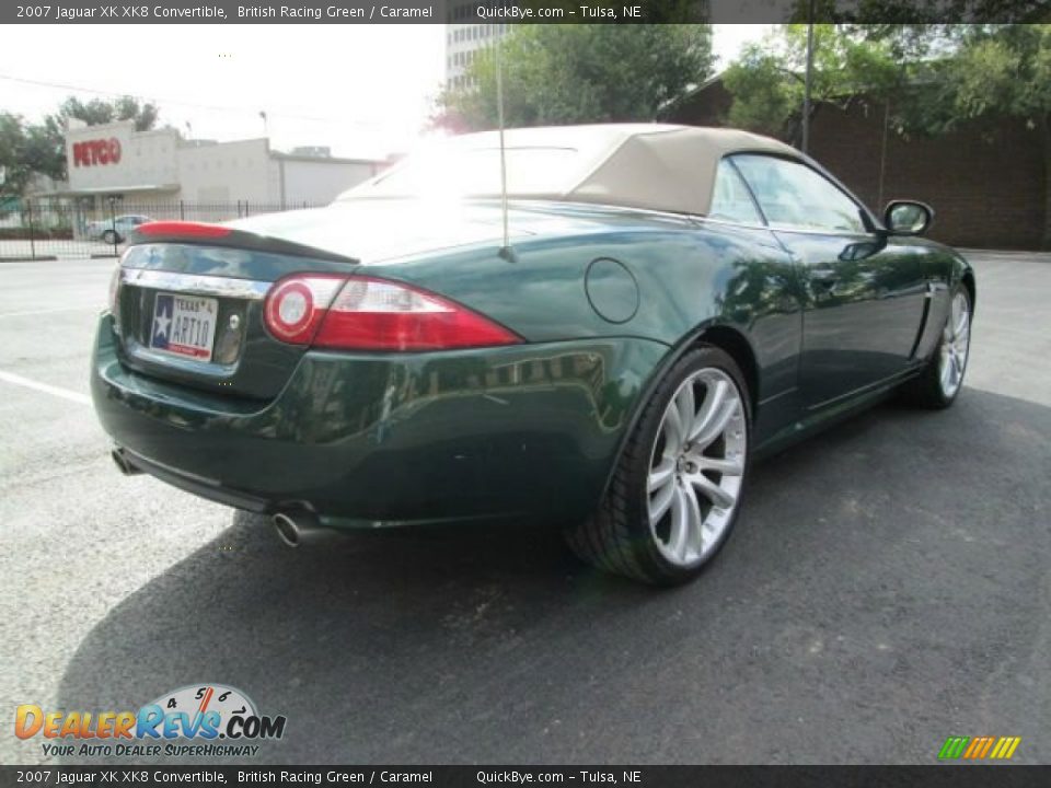 2007 Jaguar XK XK8 Convertible British Racing Green / Caramel Photo #4