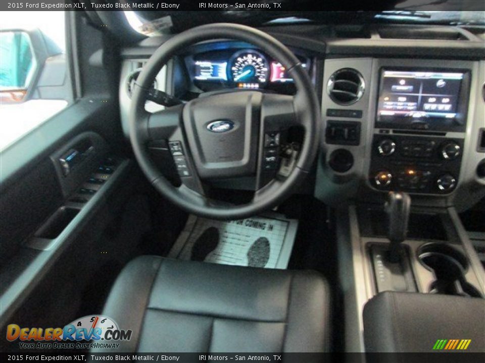 2015 Ford Expedition XLT Tuxedo Black Metallic / Ebony Photo #12