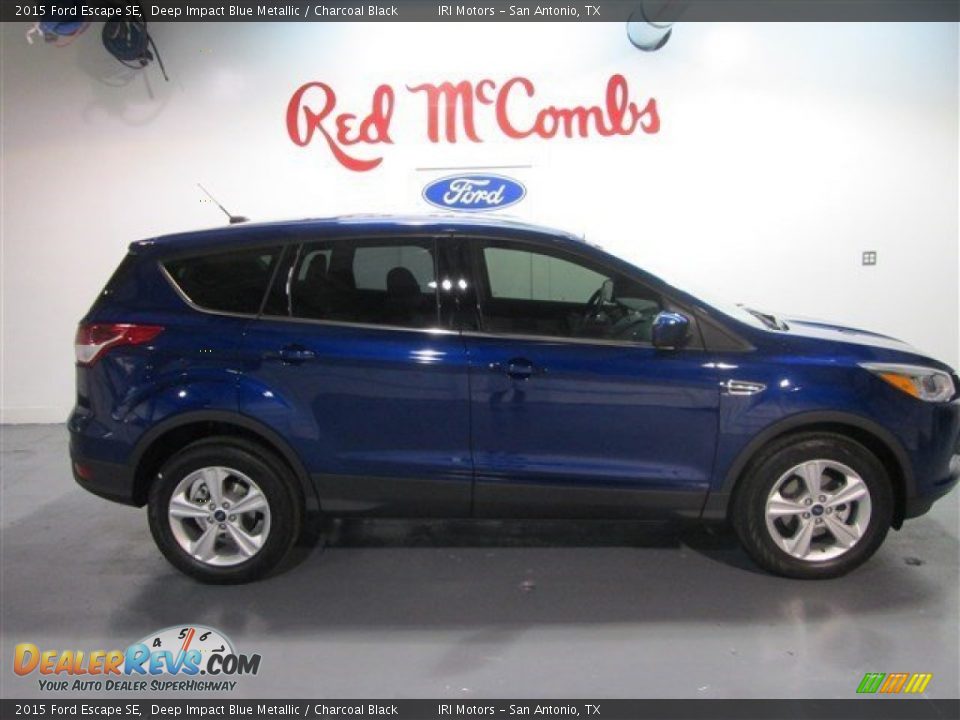 2015 Ford Escape SE Deep Impact Blue Metallic / Charcoal Black Photo #9