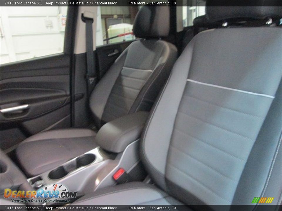 2015 Ford Escape SE Deep Impact Blue Metallic / Charcoal Black Photo #10