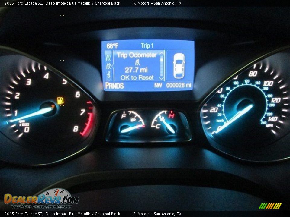 2015 Ford Escape SE Deep Impact Blue Metallic / Charcoal Black Photo #20