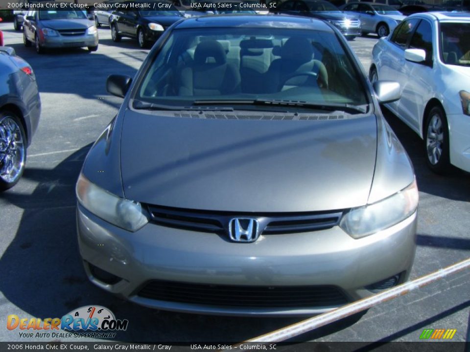 2006 Honda Civic EX Coupe Galaxy Gray Metallic / Gray Photo #1