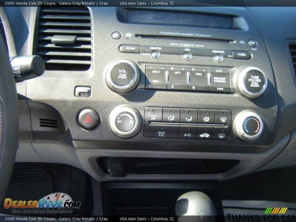 2006 Honda Civic EX Coupe Galaxy Gray Metallic / Gray Photo #11