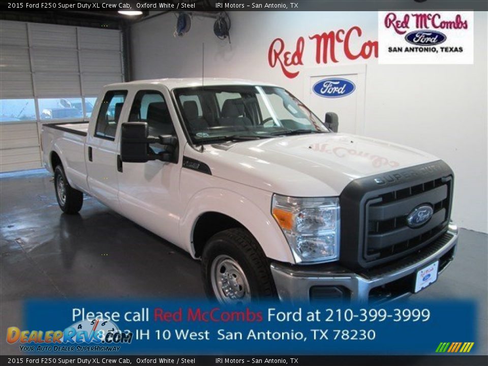 2015 Ford F250 Super Duty XL Crew Cab Oxford White / Steel Photo #1