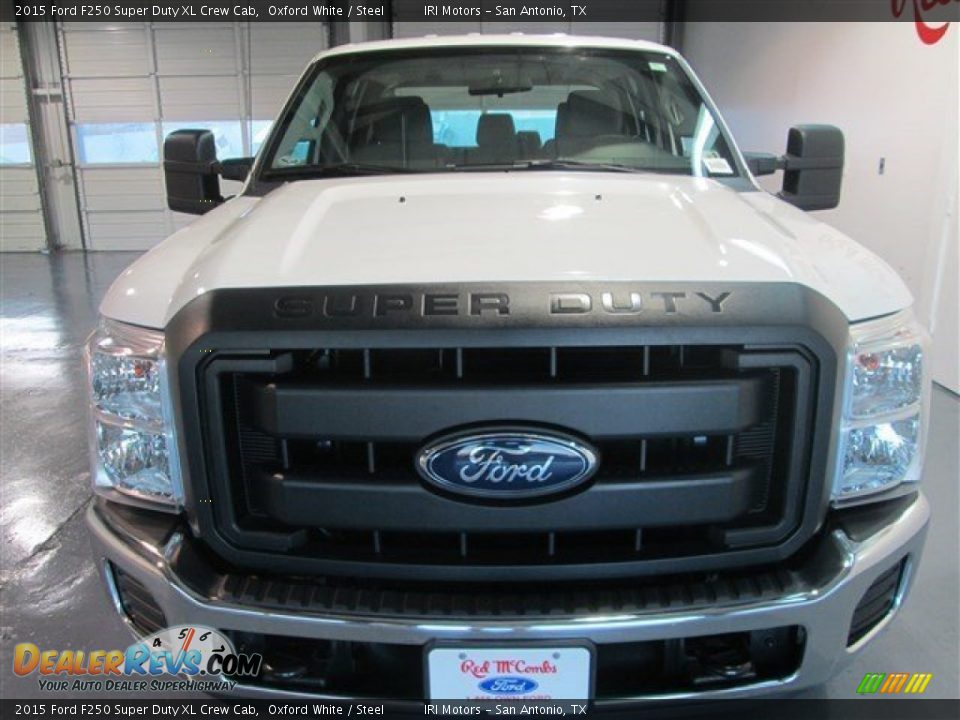 2015 Ford F250 Super Duty XL Crew Cab Oxford White / Steel Photo #2