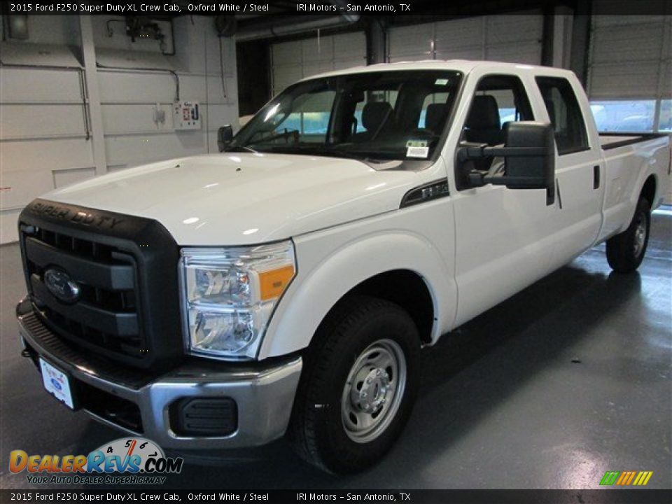 2015 Ford F250 Super Duty XL Crew Cab Oxford White / Steel Photo #3