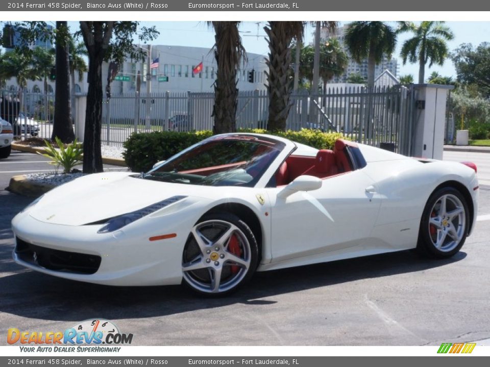 Bianco Avus (White) 2014 Ferrari 458 Spider Photo #1