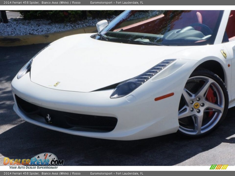 2014 Ferrari 458 Spider Bianco Avus (White) / Rosso Photo #3
