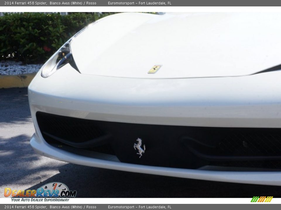 2014 Ferrari 458 Spider Bianco Avus (White) / Rosso Photo #5