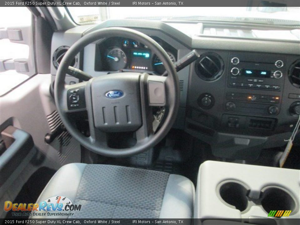 2015 Ford F250 Super Duty XL Crew Cab Oxford White / Steel Photo #11