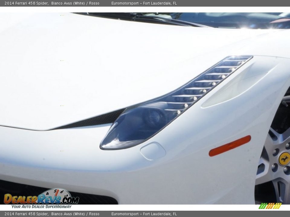 2014 Ferrari 458 Spider Bianco Avus (White) / Rosso Photo #8