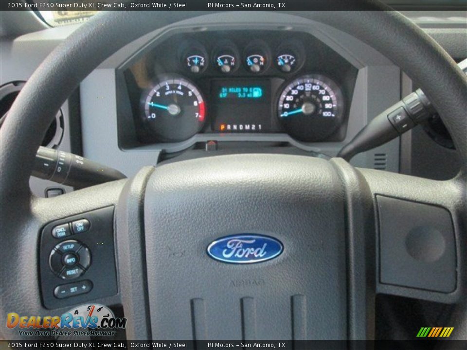 2015 Ford F250 Super Duty XL Crew Cab Oxford White / Steel Photo #18