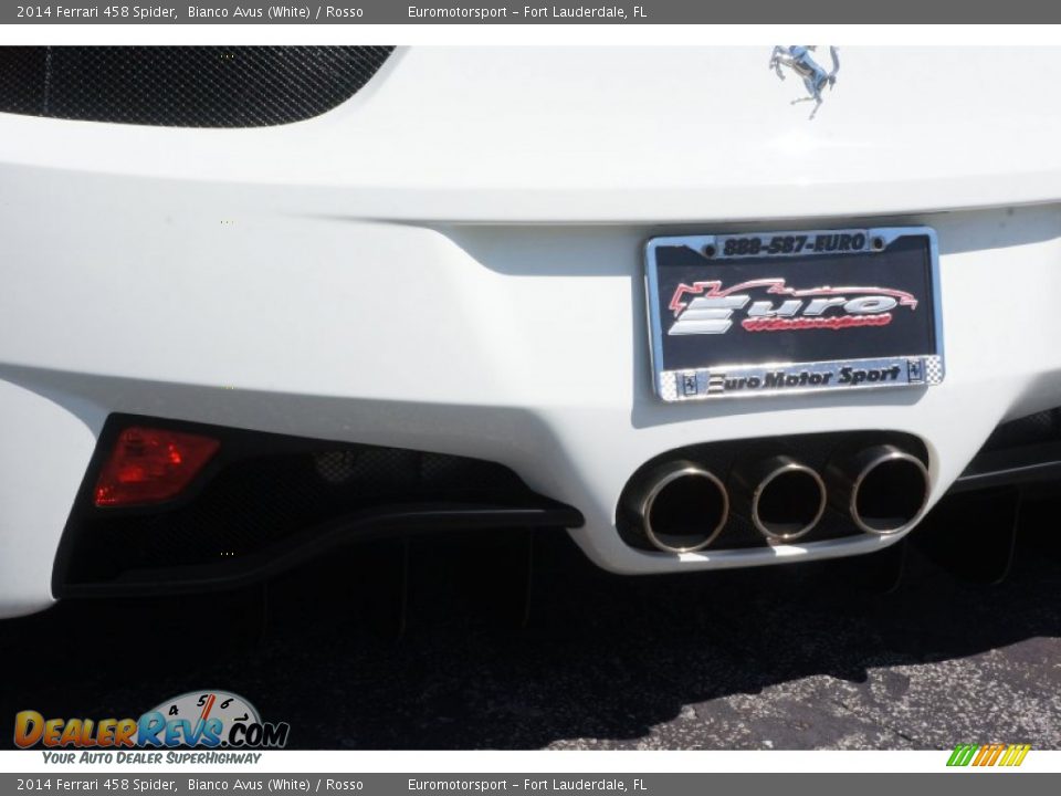 2014 Ferrari 458 Spider Bianco Avus (White) / Rosso Photo #15