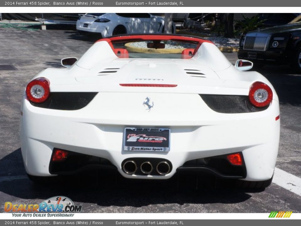 2014 Ferrari 458 Spider Bianco Avus (White) / Rosso Photo #16