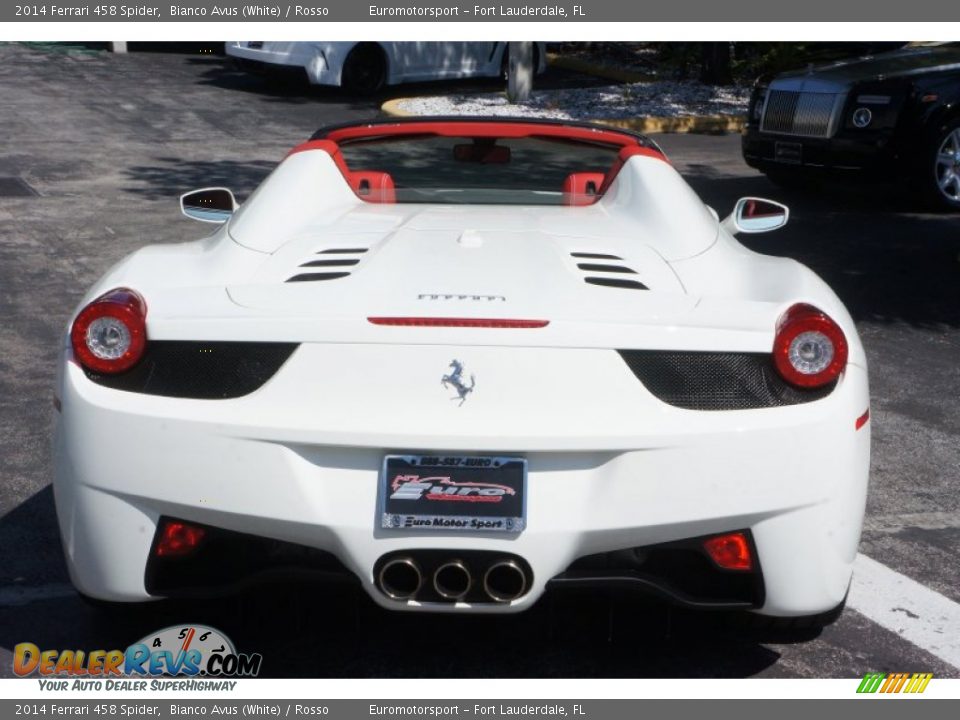 2014 Ferrari 458 Spider Bianco Avus (White) / Rosso Photo #17