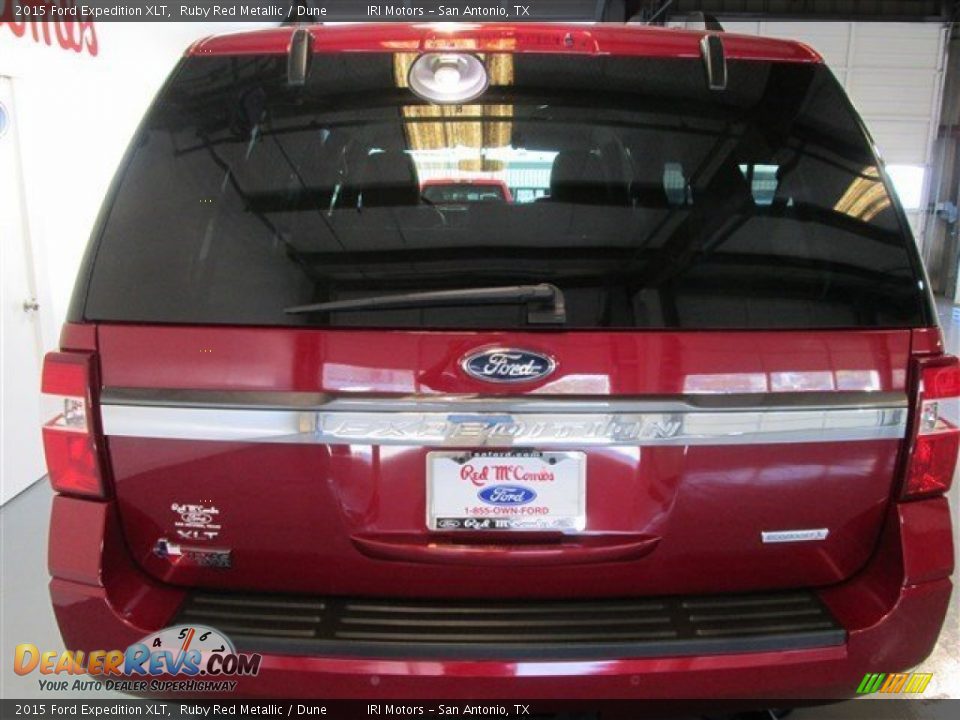 2015 Ford Expedition XLT Ruby Red Metallic / Dune Photo #5