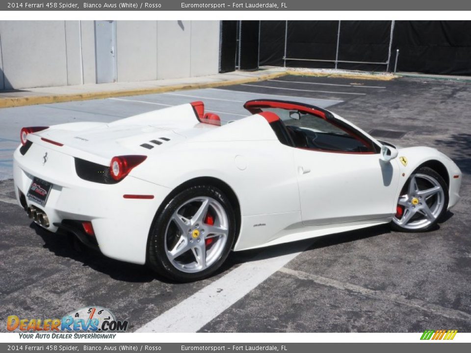 2014 Ferrari 458 Spider Bianco Avus (White) / Rosso Photo #18
