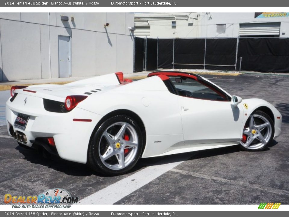 2014 Ferrari 458 Spider Bianco Avus (White) / Rosso Photo #19