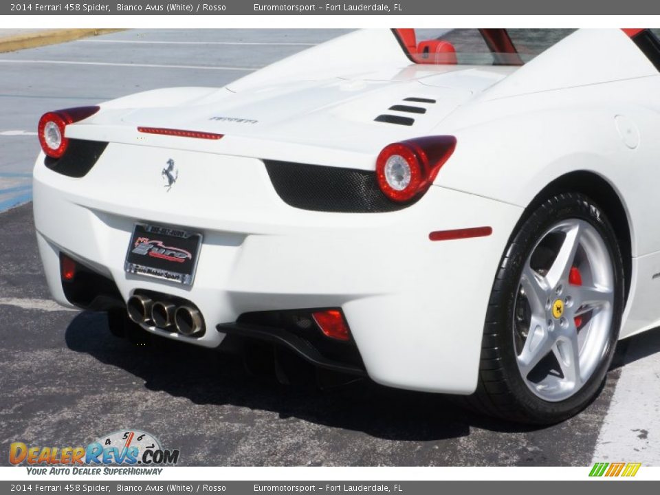 2014 Ferrari 458 Spider Bianco Avus (White) / Rosso Photo #20