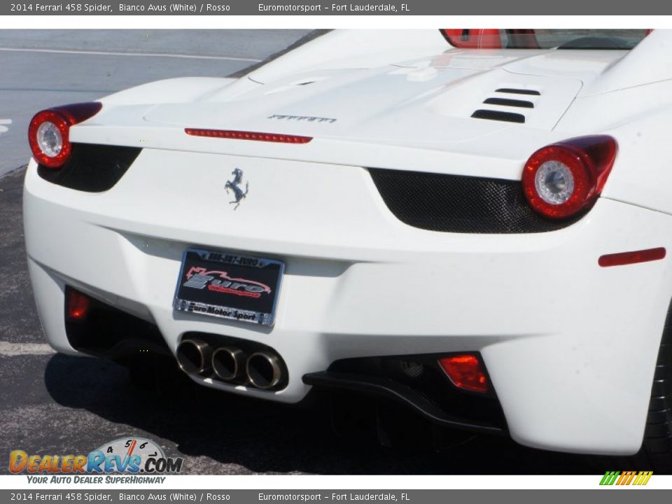 2014 Ferrari 458 Spider Bianco Avus (White) / Rosso Photo #21