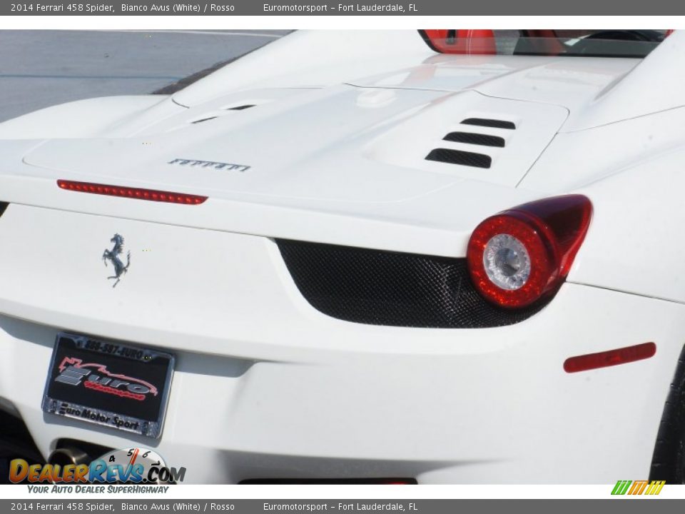 2014 Ferrari 458 Spider Bianco Avus (White) / Rosso Photo #22