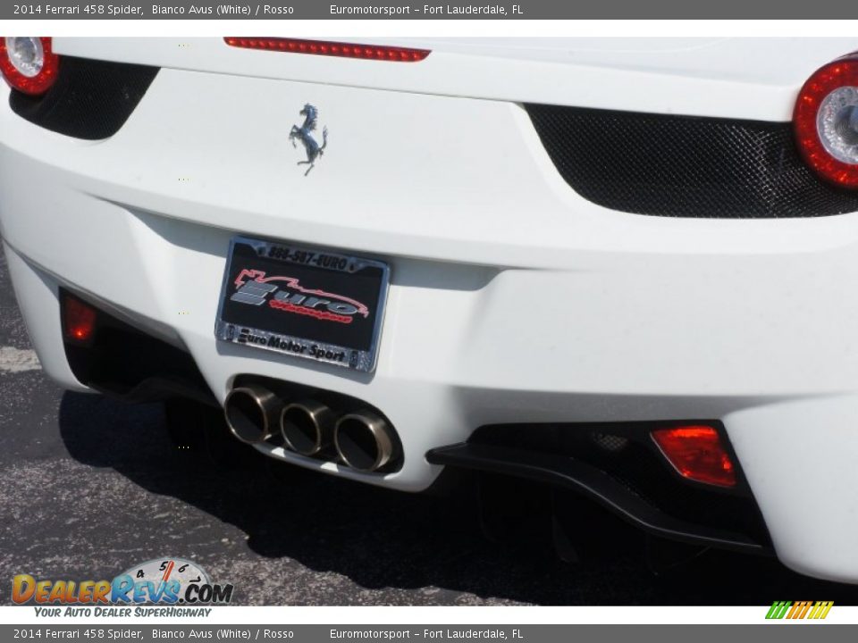 2014 Ferrari 458 Spider Bianco Avus (White) / Rosso Photo #23