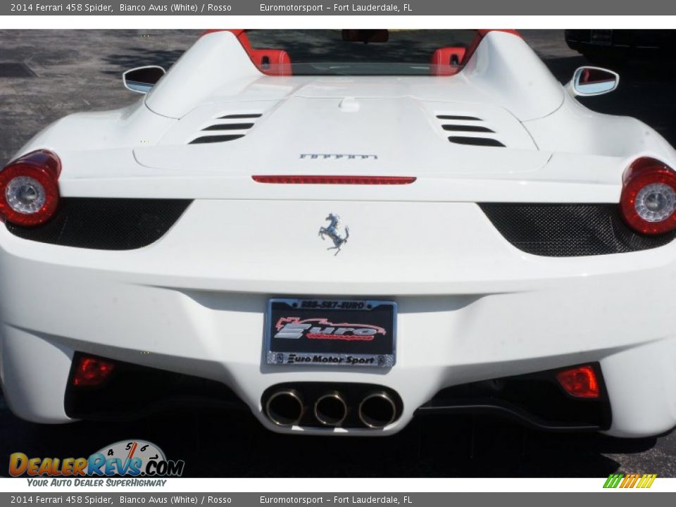 2014 Ferrari 458 Spider Bianco Avus (White) / Rosso Photo #24