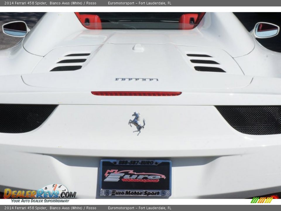 2014 Ferrari 458 Spider Bianco Avus (White) / Rosso Photo #25