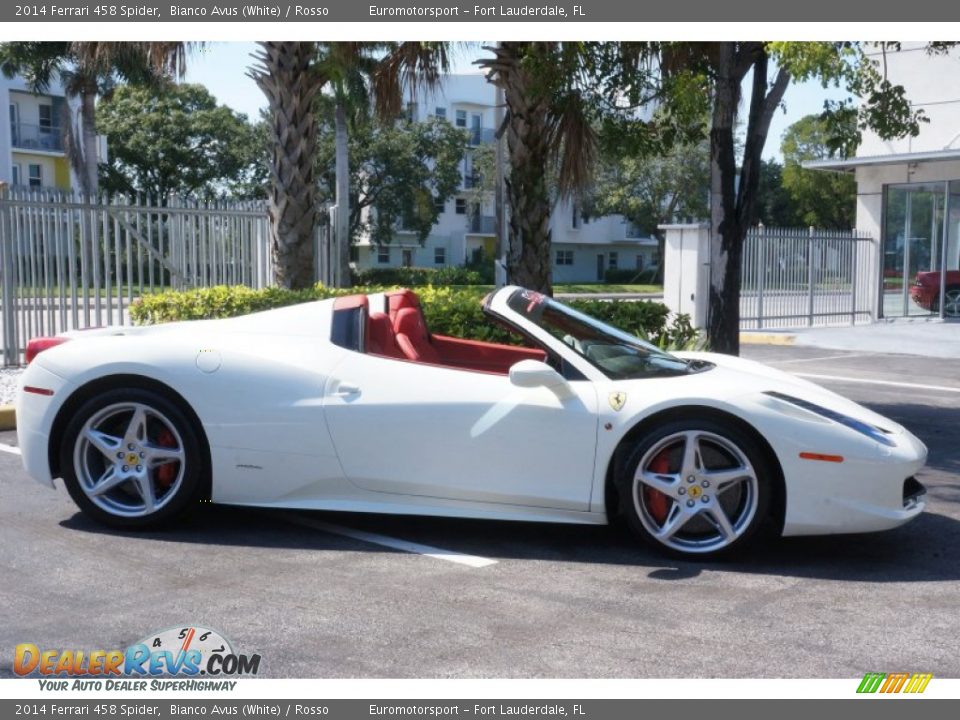 Bianco Avus (White) 2014 Ferrari 458 Spider Photo #26