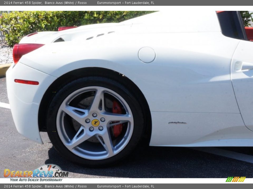 2014 Ferrari 458 Spider Bianco Avus (White) / Rosso Photo #27