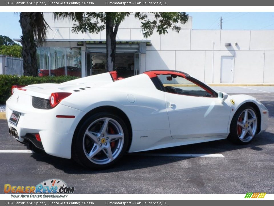 2014 Ferrari 458 Spider Bianco Avus (White) / Rosso Photo #29