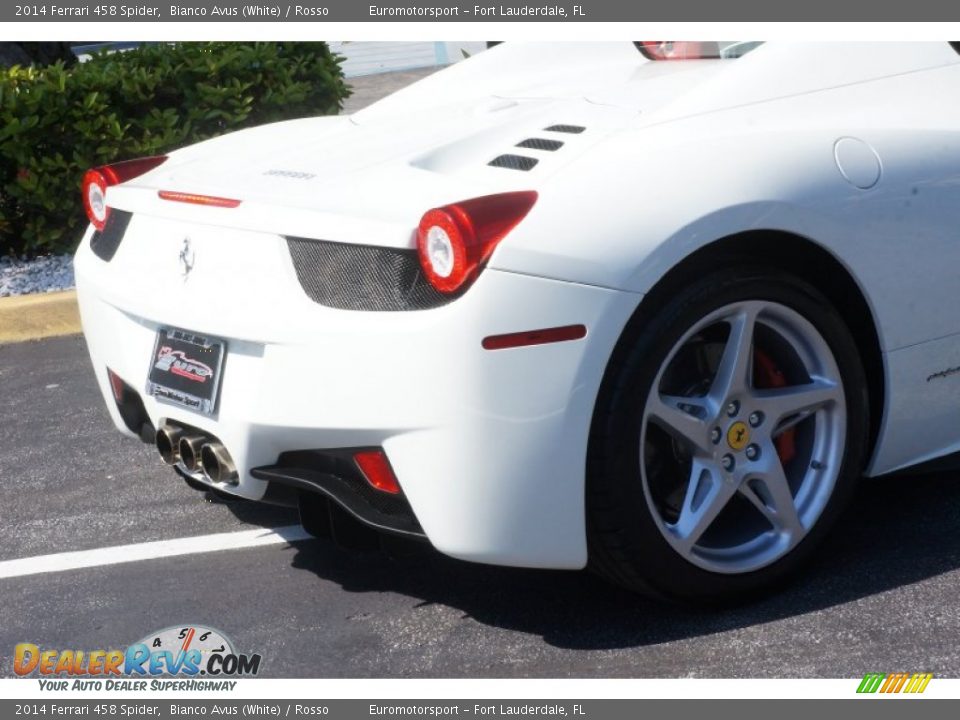 2014 Ferrari 458 Spider Bianco Avus (White) / Rosso Photo #30
