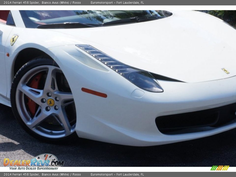 2014 Ferrari 458 Spider Bianco Avus (White) / Rosso Photo #34