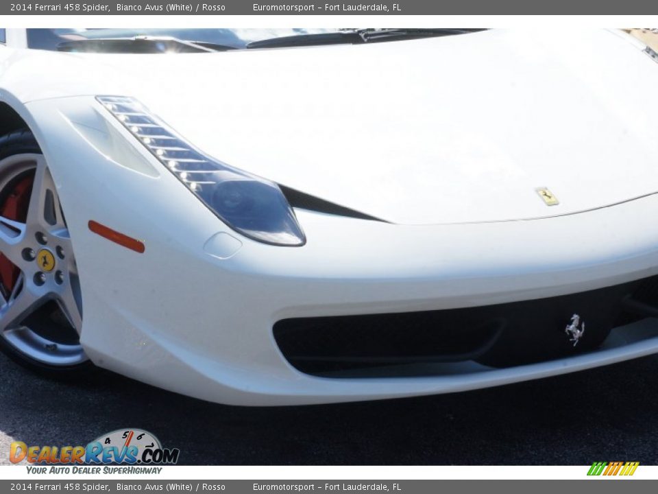 2014 Ferrari 458 Spider Bianco Avus (White) / Rosso Photo #35