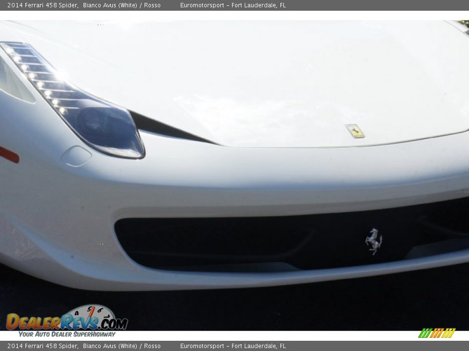 2014 Ferrari 458 Spider Bianco Avus (White) / Rosso Photo #36