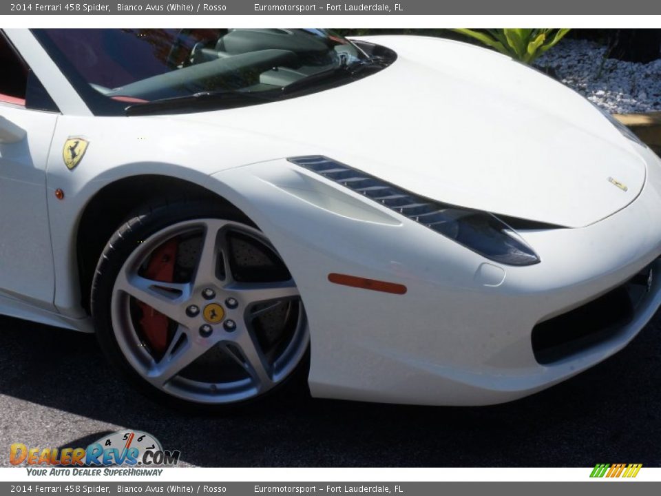 2014 Ferrari 458 Spider Bianco Avus (White) / Rosso Photo #37
