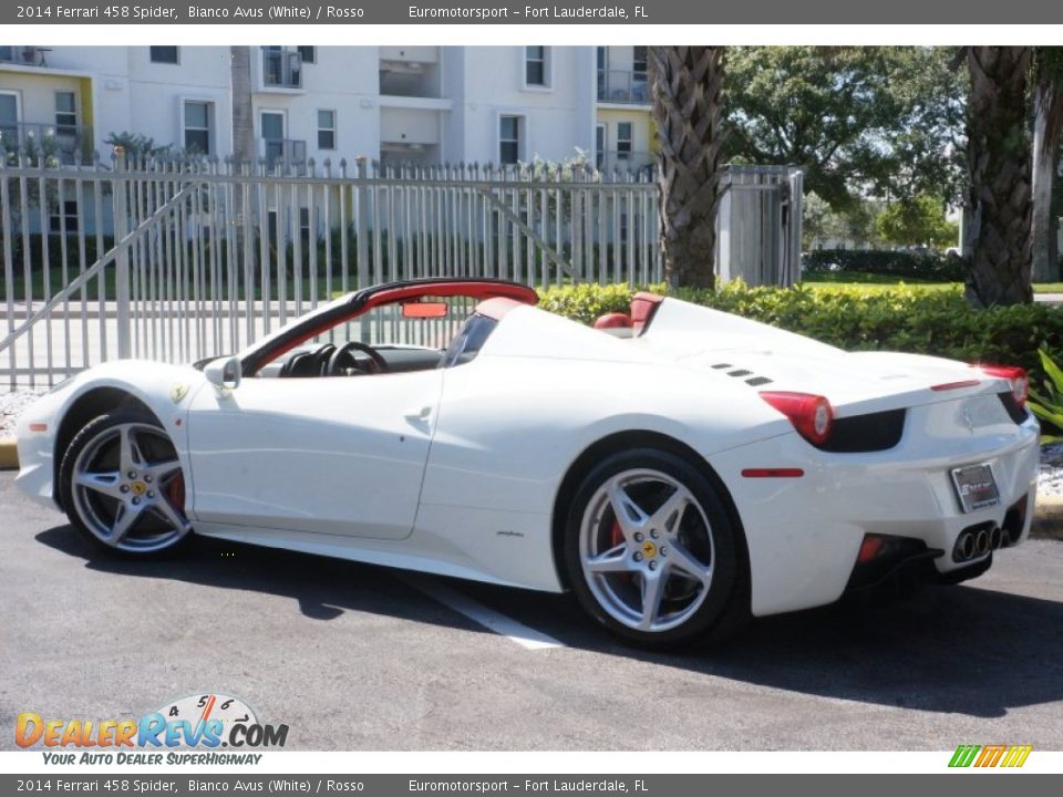 2014 Ferrari 458 Spider Bianco Avus (White) / Rosso Photo #38