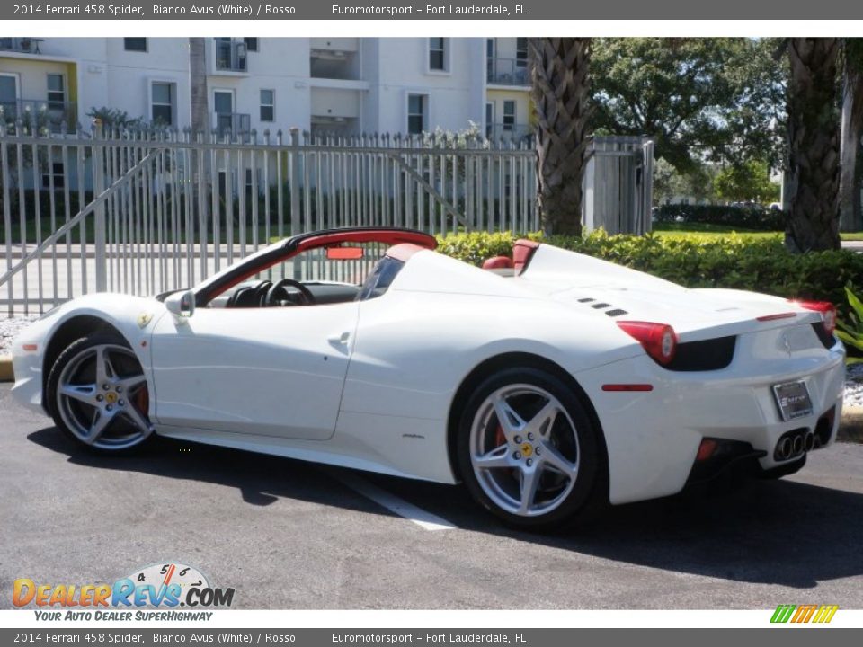 2014 Ferrari 458 Spider Bianco Avus (White) / Rosso Photo #39