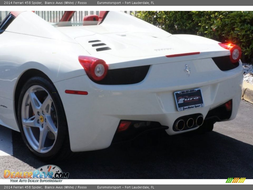 2014 Ferrari 458 Spider Bianco Avus (White) / Rosso Photo #40