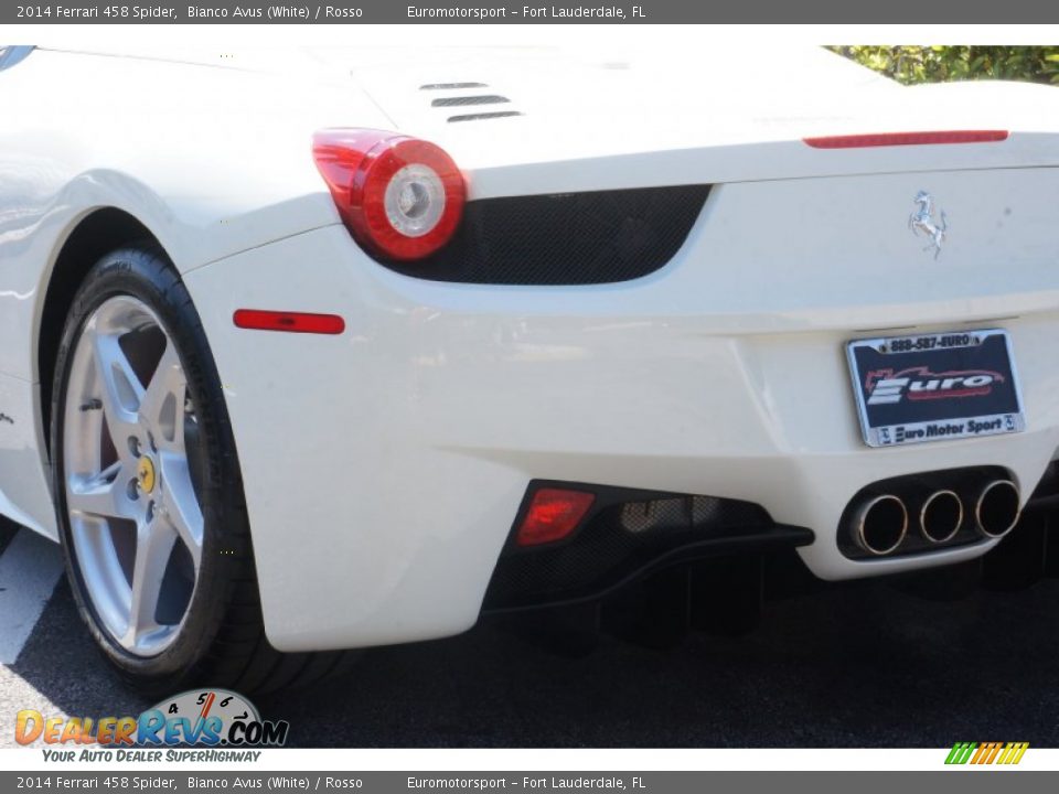 2014 Ferrari 458 Spider Bianco Avus (White) / Rosso Photo #42