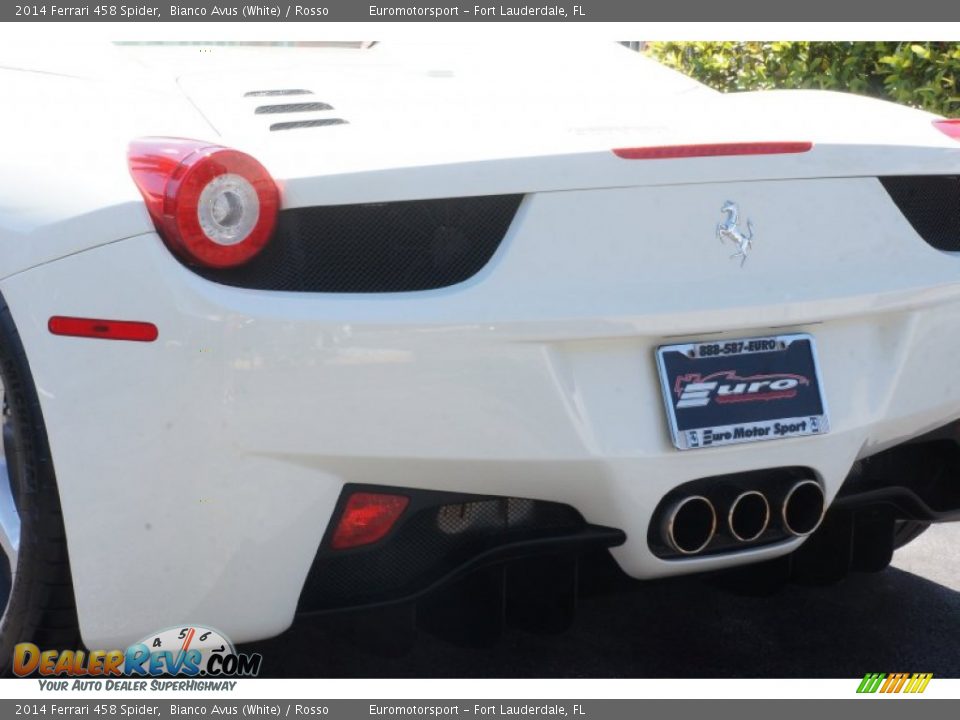 2014 Ferrari 458 Spider Bianco Avus (White) / Rosso Photo #43